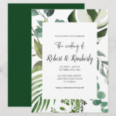 LIFY ボタニカル ユーカリの葉 ウェディング 招待状 (正面/裏面)