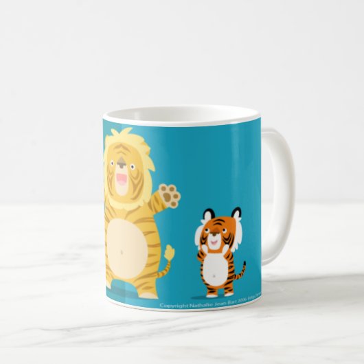 Ligerおよび彼の誇りを持ったな親マグ コーヒーマグカップ (正面右)