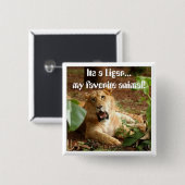 Liger… 私のお気に入りのな動物ボタン 缶バッジ (正面&裏面)