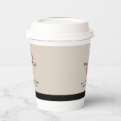 Ligh Tanのロゴ+ブラック・文字・カンパニー・ビジネス・パップ 紙コップ (左)