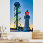 Lighhouse and Alphabetic Tower ポスター (キッチン)