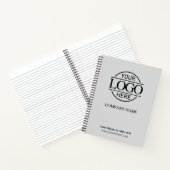 Light モダン Gray Business Companyのロ企業のゴ ノートブック (内部)