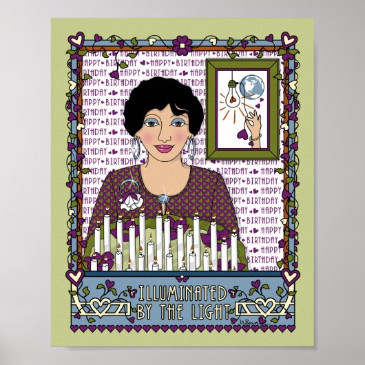 Light_A_8x10ポスターで照らされる ポスター (正面)