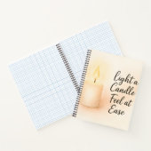 Light a Candle, Feel at Ease" Serenity  ノートブック (内部)