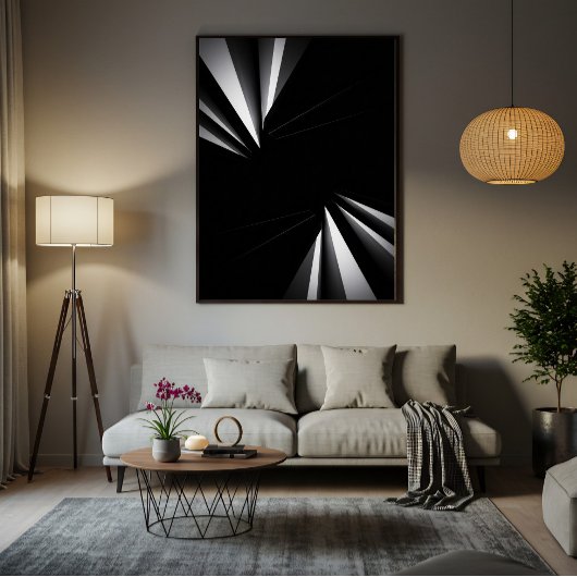 Light Abyss Geometry キャンバスプリント