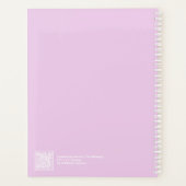 Light Amethyst Purple Block Quote Large プランナー手帳 (裏面)