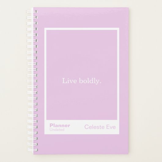 Light Amethyst Purple Block Quote Small プランナー手帳 (正面)