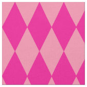 Light and Dark Pink Harlequin Diamonds Checkers  ファブリック (クローズアップ)