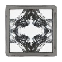 Light and Darkness Abstract Black White Fluid Art