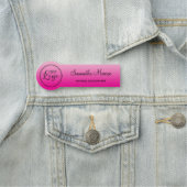 Light and Hot Pink Gradient Logo Name Title 名札 (インサイチュ)