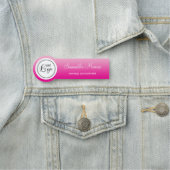Light and Hot Pink Ombre Logo Name Title 名札 (インサイチュ)