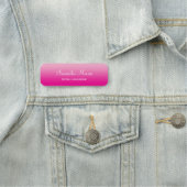 Light and Hot Pink Ombre Name Title 名札 (インサイチュ)
