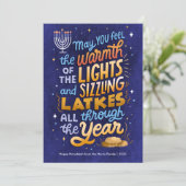 Light and Latkes ハヌカの非写真カード シーズンカード (スタンド正面)