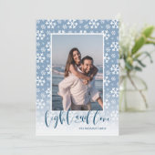 Light and Love Snowy Hanukkahの写真 シーズンカード (スタンド正面)