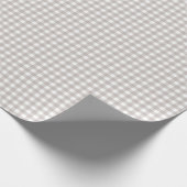 Light Ash Gray Simple Plaid ラッピングペーパー (角)