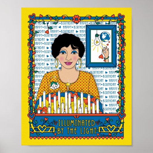 Light_B_8x10ポスターで照らされる ポスター (正面)