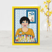 Light_B_Greetingカードで照らされる カード (黄色い花)