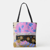 Light Begins – Modern Art Tote トートバッグ (裏面)