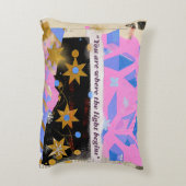 Light Begins – Pink Gold Pillow アクセントクッション (裏面(縦))