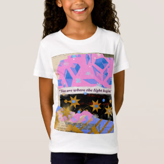 Light Begins Within – ピンクジェムスターTシャツ Tシャツ