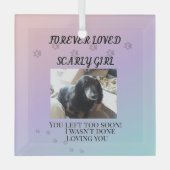 Light Beyond the Rainbow Tribute ガラスオーナメント (正面)