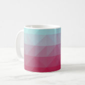 Light BLUE abstract mosaic pattern. Colorful abstr コーヒーマグカップ (正面左)