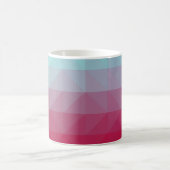 Light BLUE abstract mosaic pattern. Colorful abstr コーヒーマグカップ (中央)