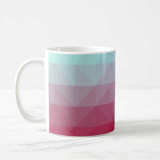 Light BLUE abstract mosaic pattern. Colorful abstr コーヒーマグカップ (左)