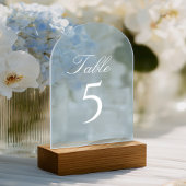 Light Blue Acrylic Wedding Table Number アクリル招待状