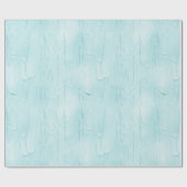 Light Blue Aqua Frosting Birthday ラッピングペーパー (フラット)