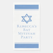 Light Blue Bat Mitzvah Party Star of David (正面)