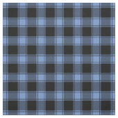Light Blue & Black Buffalo Plaid ファブリック (見本)