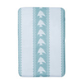 Light Blue Coastal Angelfish Stripes バスマット (正面縦)