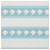 Light Blue Coastal Angelfish Stripes ファブリック (見本)
