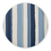 light-blue, dark-blue and white stripes セラミックノブ (正面)