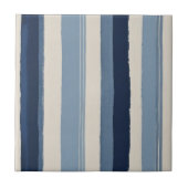 light-blue, dark-blue and white stripes タイル (正面)