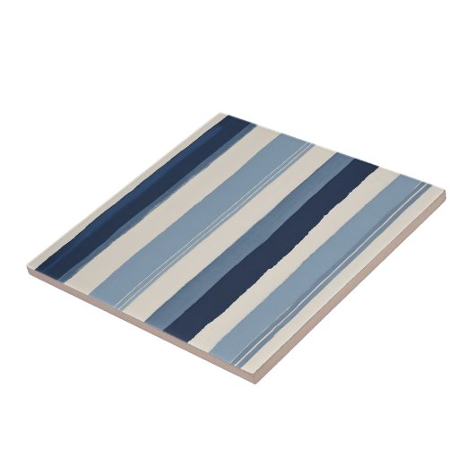 light-blue, dark-blue and white stripes タイル (側面)