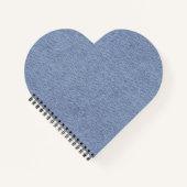 Light blue denim blue jean look Print Cut Sew Bag ノートブック (正面)