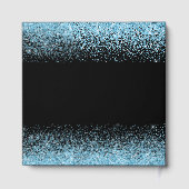 Light Blue Dress Faux Glitter Quinceanera ゲストブック (裏面)