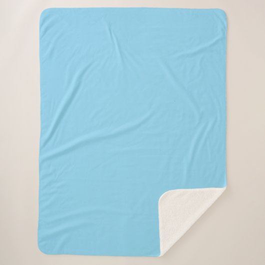 Light Blue Fabric Mat シェルパブランケット (正面)