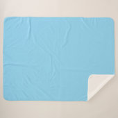 Light Blue Fabric Mat シェルパブランケット (正面(横))