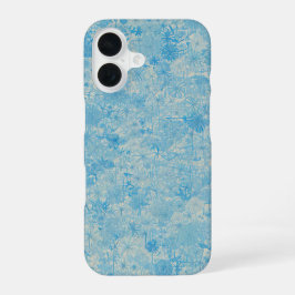 Light Blue Floral Field Phone Case iPhone 16ケース