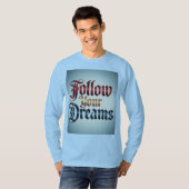 Light Blue Follow Your Dreams T-Shirt Tシャツ (正面フル)