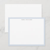 Light Blue Frame Note Card 招待状 (正面/裏面)