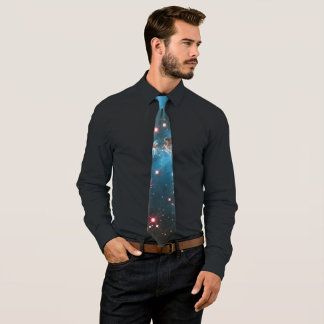 Light Blue Galaxy Neck Tie ネクタイ