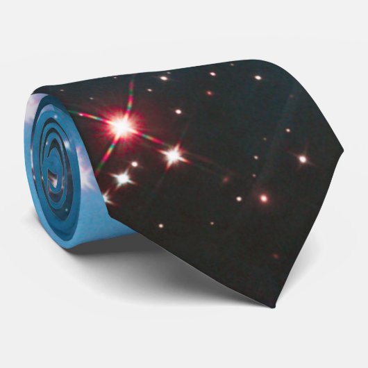 Light Blue Galaxy Neck Tie ネクタイ (ロール)