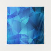 Light BLUE gradient triangles template. Creative i タペストリー (正面(横))