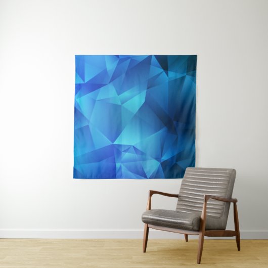 Light BLUE gradient triangles template. Creative i タペストリー (インサイチュ(横))