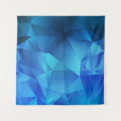 Light BLUE gradient triangles template. Creative i タペストリー (正面)