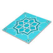 Light Blue Islamic Geometric Seamless Pattern タイル (側面)
